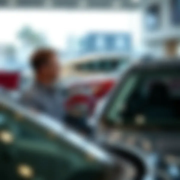 Customer enjoying a personalized experience at the dealership