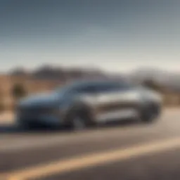 Sleek design of the Lucid Air showcasing its aerodynamic profile