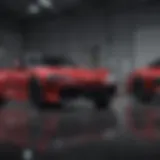 Showroom showcasing a variety of Toyota models.