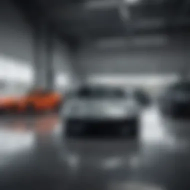 Diverse Vehicle Showroom in Prime Dealership Showroom display featuring a variety of vehicles in a prime dealership
