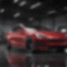 Visual representation of Tesla's key financial metrics