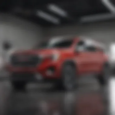 Innovative Design in Appleton GMC Showroom Sleek GMC vehicle in showroom