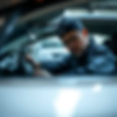 Artisan crafting interior components of a Lexus vehicle