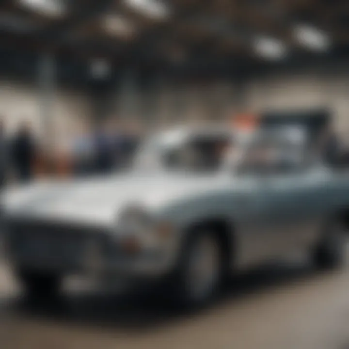 Auctioneer at Manheim auction