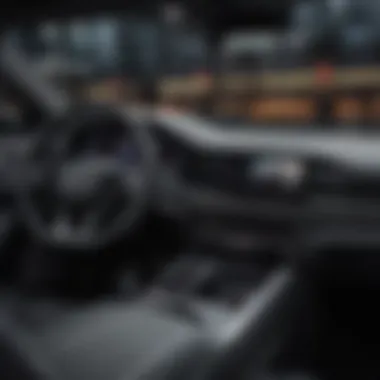 Innovative Technology Inside the Audi e-tron Fastback Interior dashboard of the Audi e-tron Fastback highlighting advanced technology features