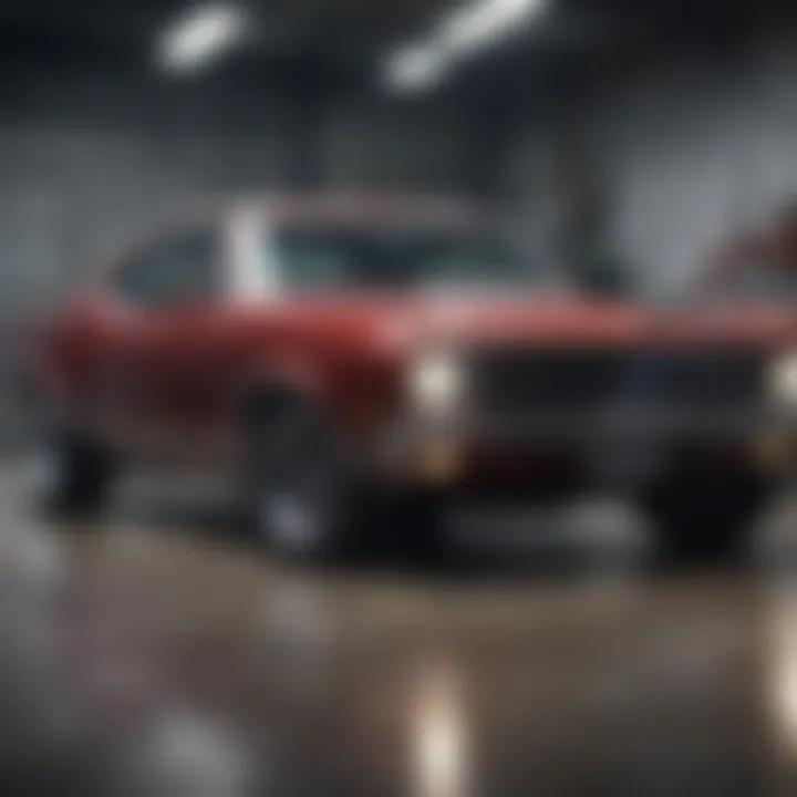 Local automotive business showcasing vehicles