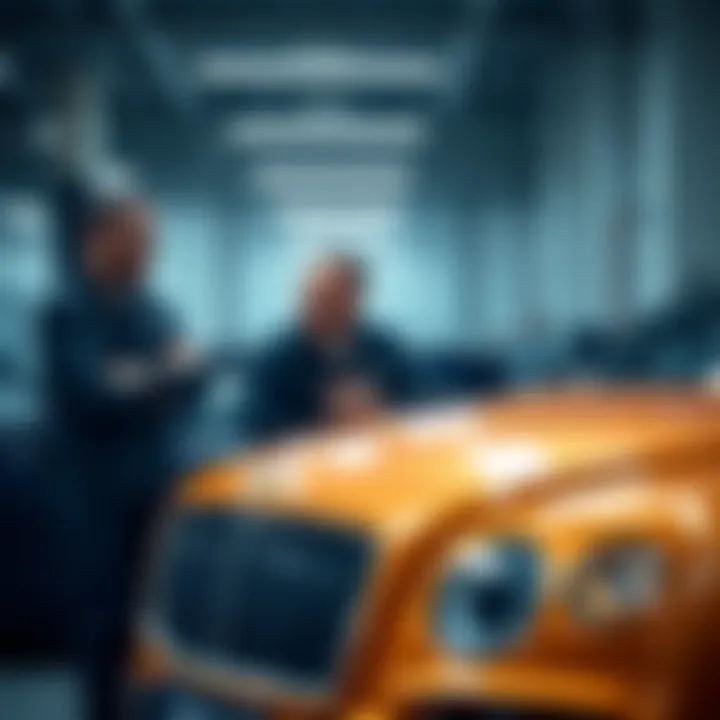 Exceptional Customer Service Experience Customer interacting with service advisor