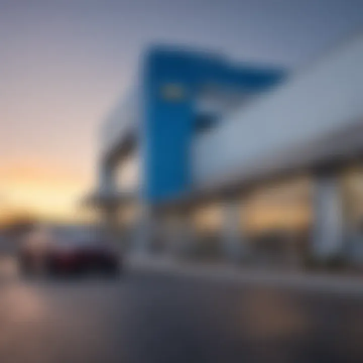 Exterior view of Bill Crispin Chevrolet showcasing its modern architecture.