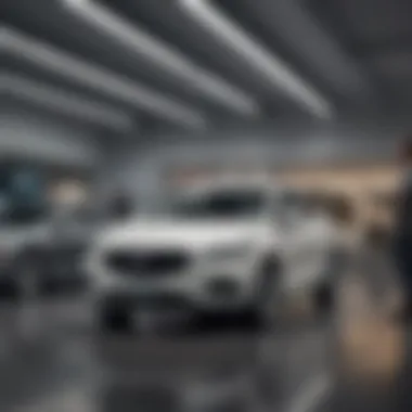 Customer interacting with a knowledgeable Buick sales representative.