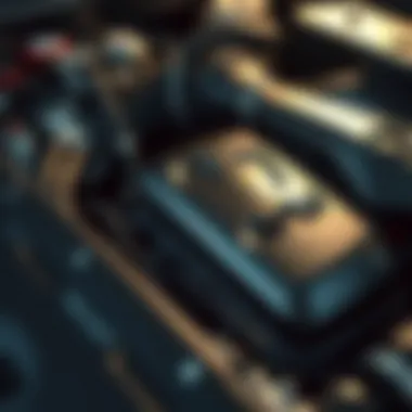 Intricate Engine Details Close-up of a Dodge Hellcat engine showcasing intricate details