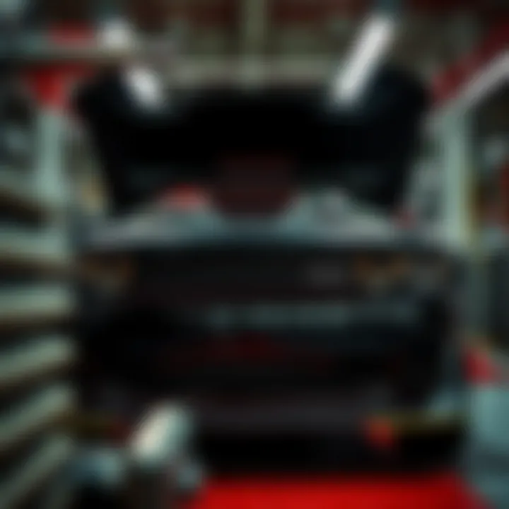 Installing Performance Upgrades A detailed view of performance upgrades being installed on a Dodge Hellcat