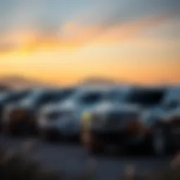 Cadillac SUV lineup showcasing various models
