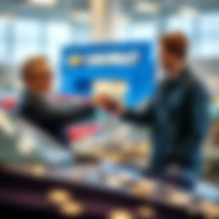 Customer receiving keys to their new Chevrolet vehicle