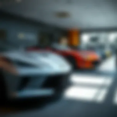 Chevrolet Models in Showroom Interior showroom featuring the latest Chevrolet models