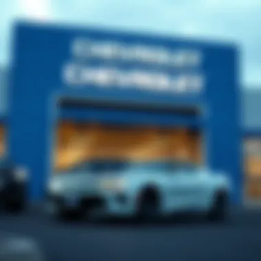 Sustainability initiatives displayed outside Carbone Chevrolet