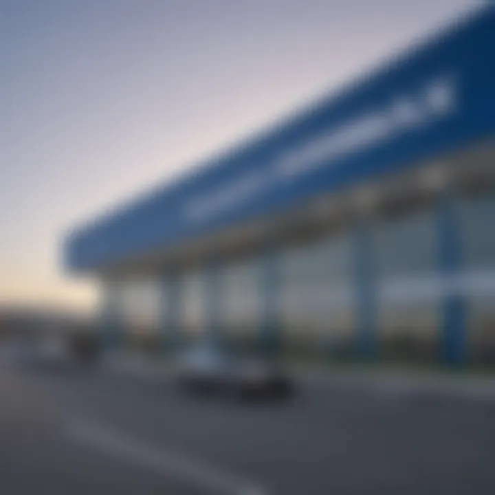 Exterior view of Carmax building in Charlotte