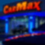 Exterior view of CarMax dealership in Winterville