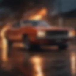Charger Demon Horsepower Unleashed in a Fiery Blaze