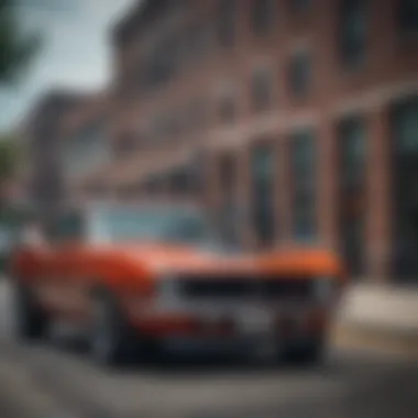 Iconic Chevrolet Camaro in Urban Setting Sleek Chevrolet Camaro in Muncie, Indiana