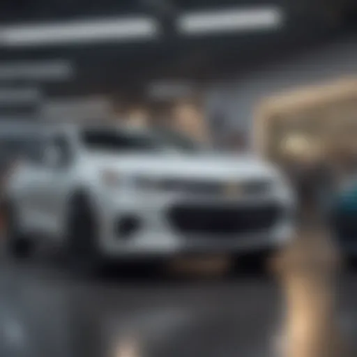 Showroom showcasing a variety of Chevrolet vehicles