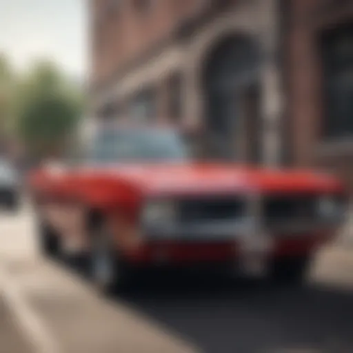 Iconic Red Classic Dodge Denton