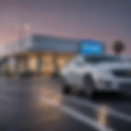 Exterior view of Coastal Chevrolet and Cadillac dealership showcasing the brands