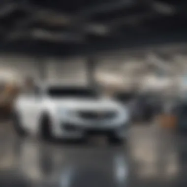 Customer engagement area illustrating the dealership's service approach