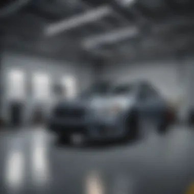 Modern Service Bay Equipped for Excellence State-of-the-art service bay at Cochran Subaru Butler