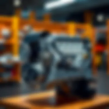 Detailed diagram of Hyundai engine components