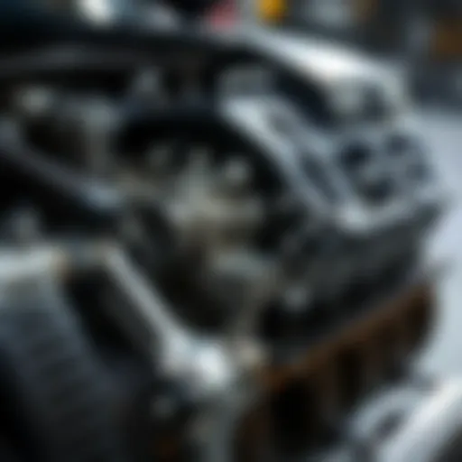 An advanced internal combustion engine showcasing intricate components.