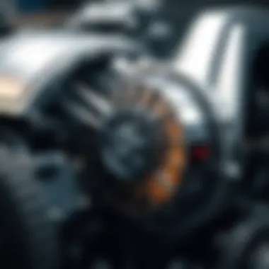 Innovative Electric Motor Design A close-up of an electric motor highlighting its innovative design.