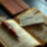 Vintage car journal showcasing handwritten notes and sketches