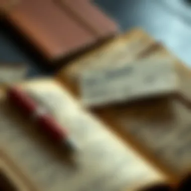 Vintage car journal showcasing handwritten notes and sketches