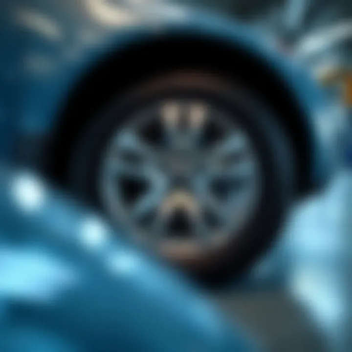 Safe installation of a spare tire on a vehicle