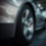 Close-up of a 2013 Chevy Cruze spare tire specification details