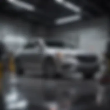 Thorough Vehicle Inspection at Bob Ross Buick GMC Vehicle undergoing comprehensive maintenance inspection