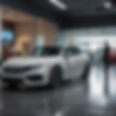 Engaging Customer Service Experience at a Honda Dealership Customer interacting with a Honda sales representative