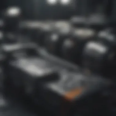 Detailed view of Land Rover parts