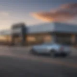 Exterior view of Webb Chevrolet showcasing its modern architecture