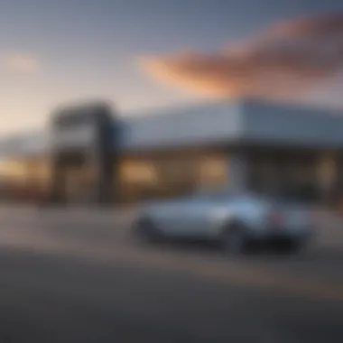 Exterior view of Webb Chevrolet showcasing its modern architecture