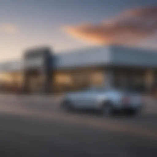 Exterior view of Webb Chevrolet showcasing its modern architecture