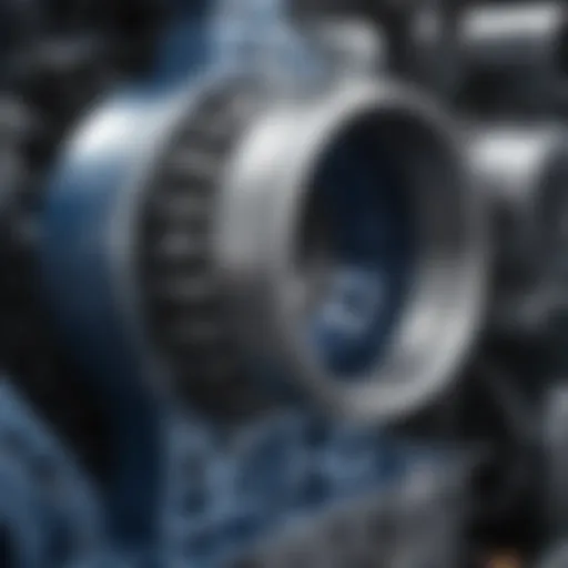 Detailed view of Blue Oval truck engine parts showcasing quality and precision.