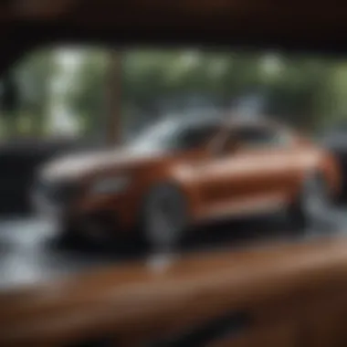 Luxury Redefined: Wood Accents in Cars Interior shot showcasing wooden accents in a luxury vehicle