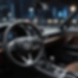 Innovative technology integrated into a modern vehicle dashboard