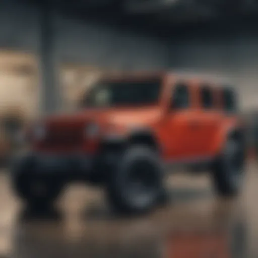 A striking 2023 Jeep Wrangler showcasing its rugged design at Dadeland Jeep in Miami