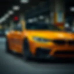 A detailed view of a high-performance vehicle featured in a classified ad