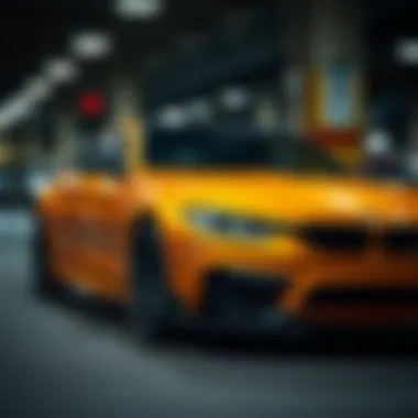 A detailed view of a high-performance vehicle featured in a classified ad