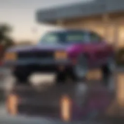 Stylish Dodge Charger parked outside Autonation Dodge in Spring, Texas