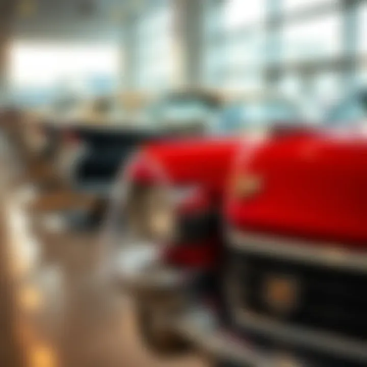 Classic Cadillac models displayed at Don Carlton Cadillac