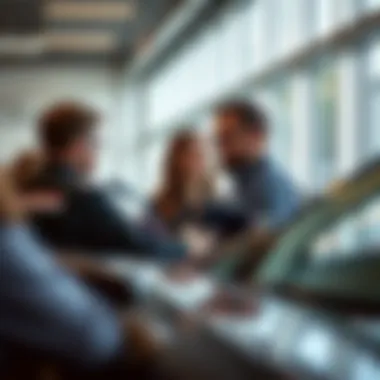 Staff assisting a customer at Don Carlton Cadillac